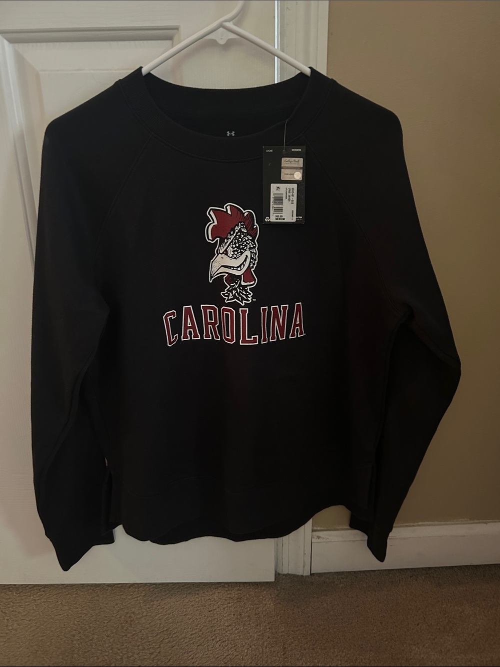 Under Armour Black Carolina Gamecocks Crewneck Sweatshirt